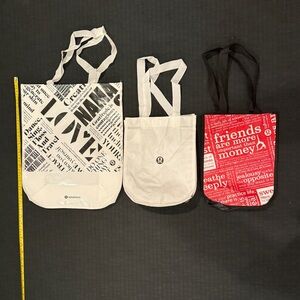 3 Lululemon athletica reusable bags